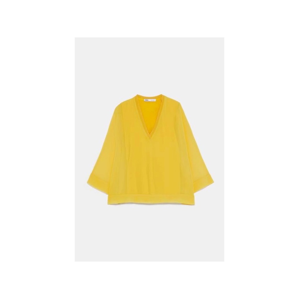 Zara Bell Sleeve Blouse